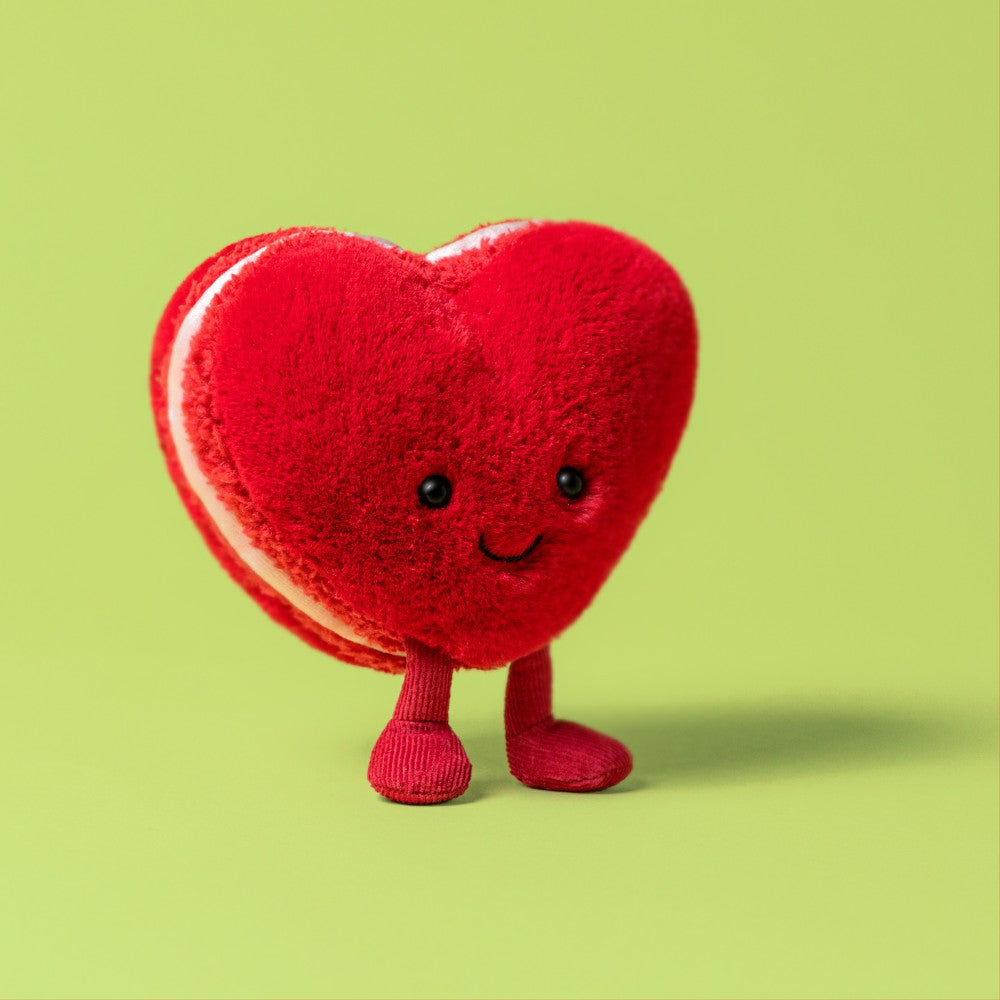 Peluche Corazón de Macarrón Arlette Rojo Jellycat