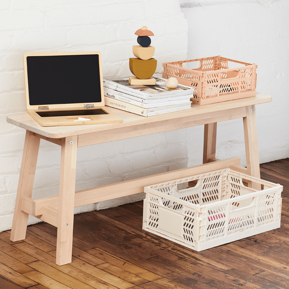 Caja Plegable Moderna Grande Crema
