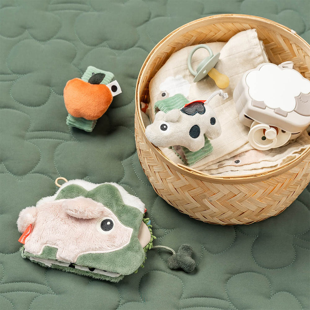 Set de 2 sonajeros de muñeca Dotti verde