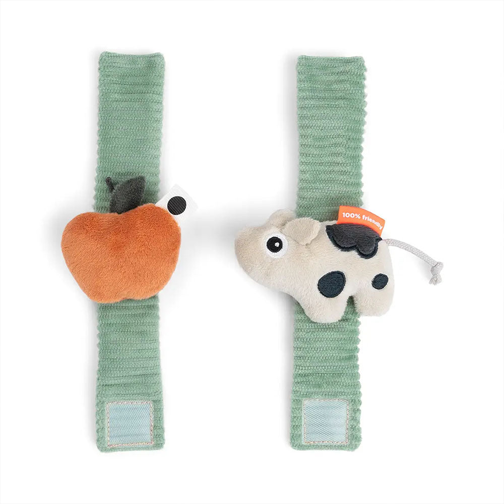 Set de 2 sonajeros de muñeca Tiny Farm Dotti verde