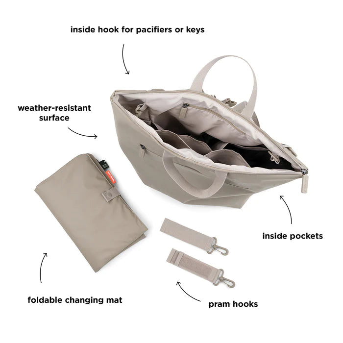 Mochila Maternal con mudador portatil arena