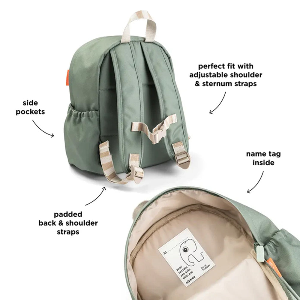 Mochila niños Playground verde 7,5 L