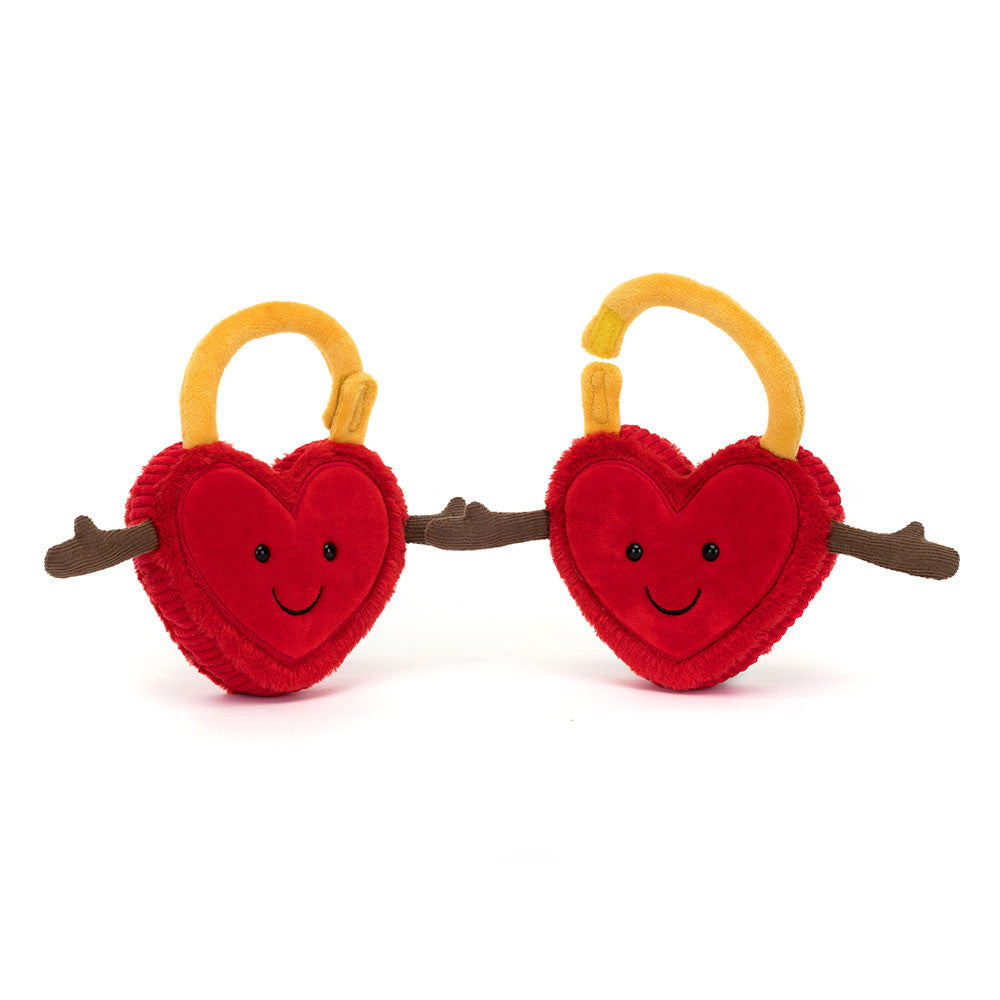 Peluche Amuseables candados de corazón Val y Tina