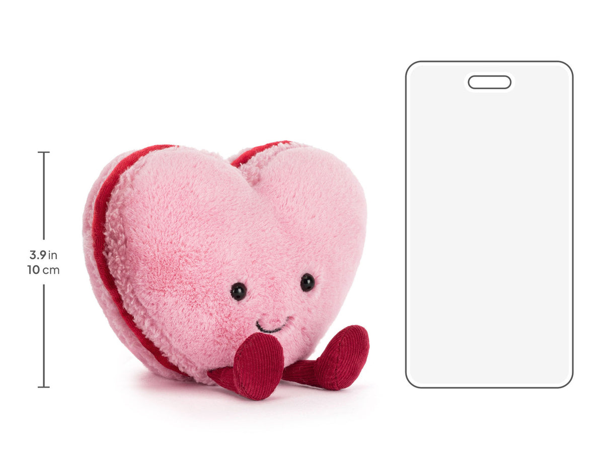 Peluche Corazón de Macarrón Colette Rosado Amuseable Jellycat