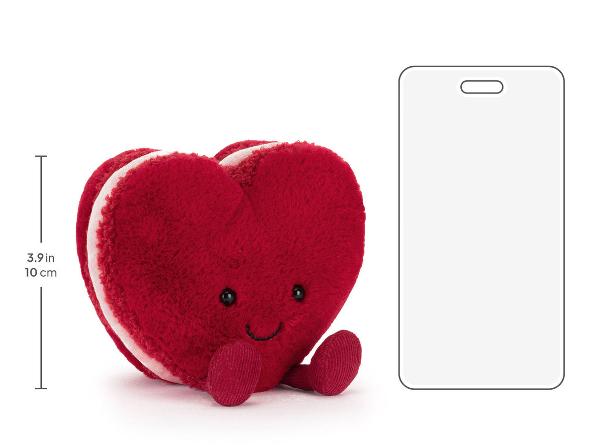Peluche Corazón de Macarrón Arlette Rojo Amuseable Jellycat
