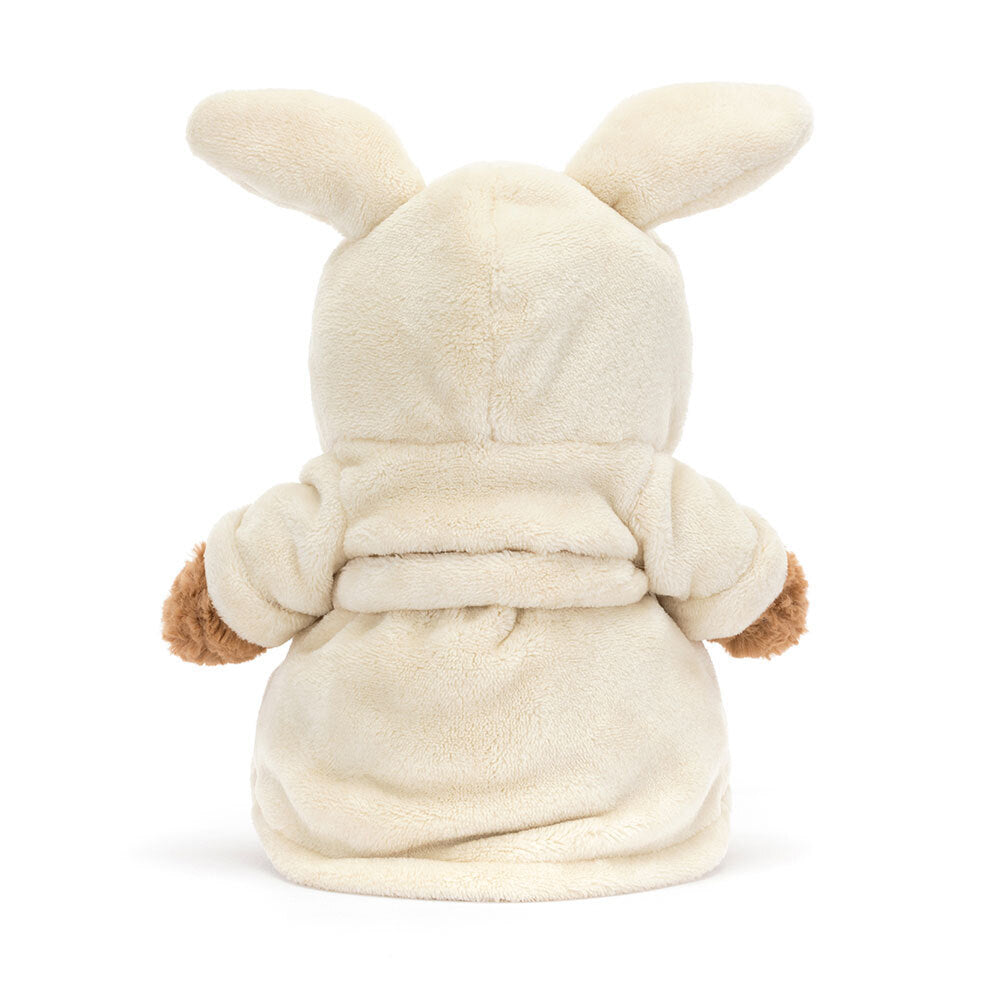 Peluche Bartolomeo con bata de baño