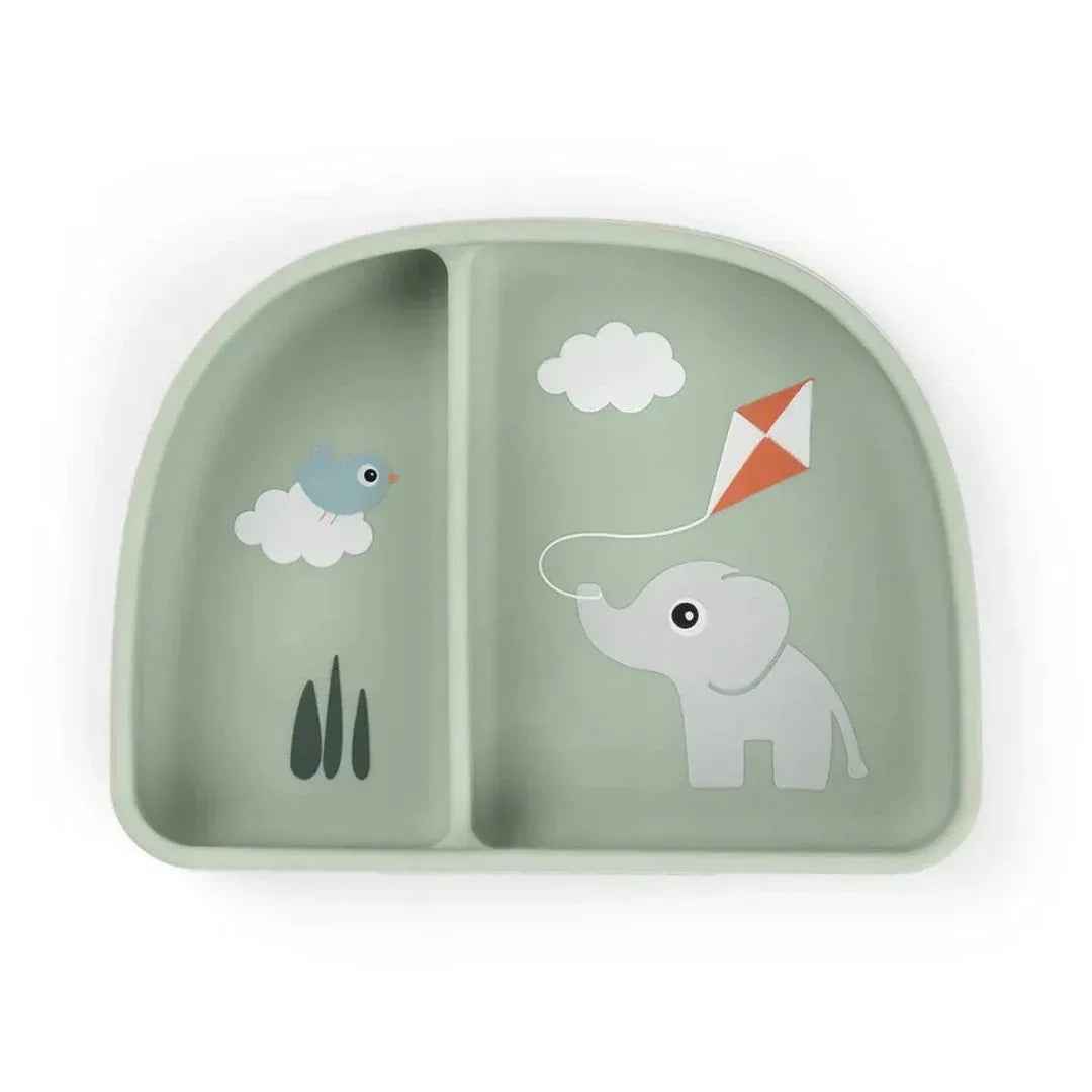 Bowl con compartimentos stick & stay Playground verde