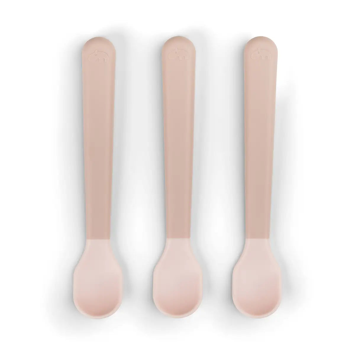 Set Foodie de 3 cucharas de fácil agarre para bebés rosa