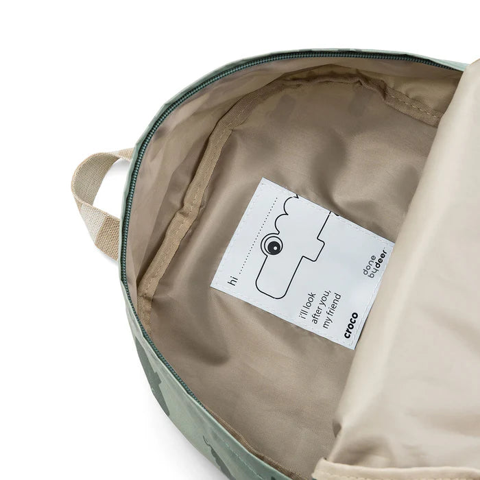 Mochila niños Croco verde