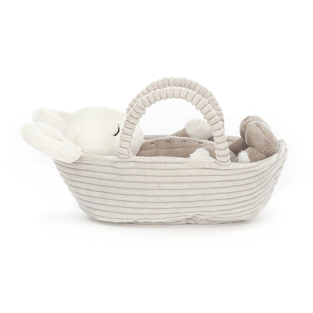 Peluche Ratón con Cesta para Dormir