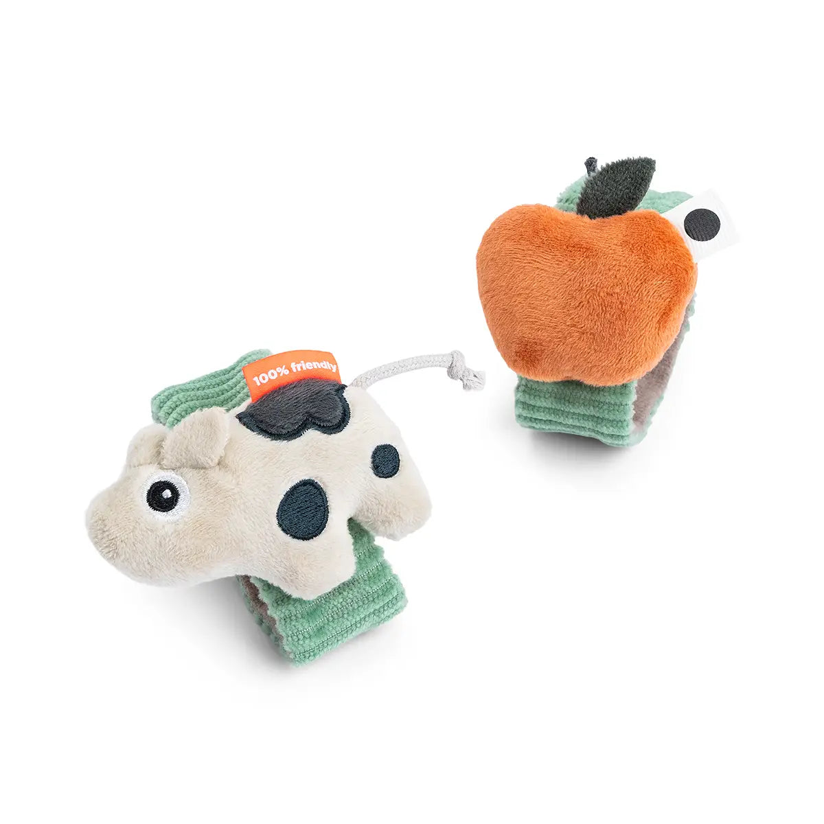 Set de 2 sonajeros de muñeca Tiny Farm Dotti verde