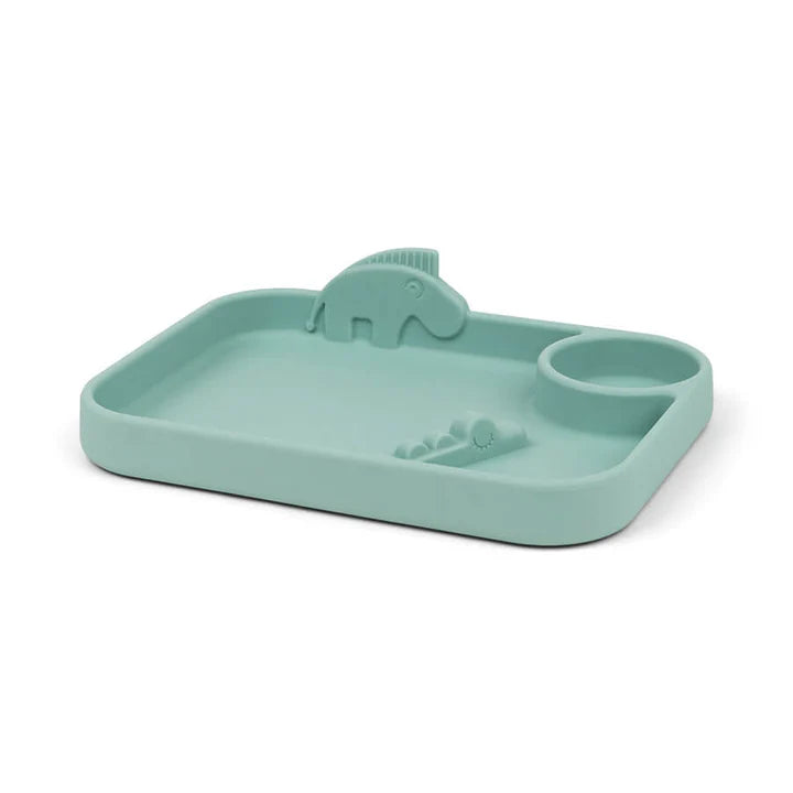 Plato con compartimientos Peekaboo Deer Friends Azul