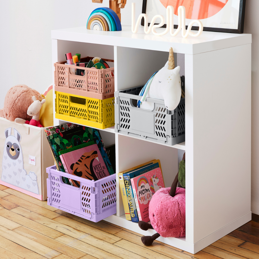 Caja Plegable Moderna Grande Lila