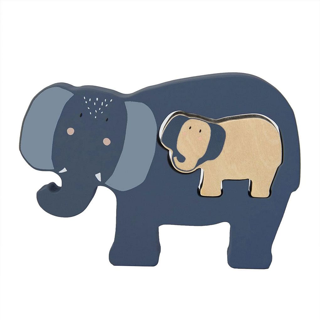 Puzzle bebés de madera Sr. Elefante - Fashion Toys