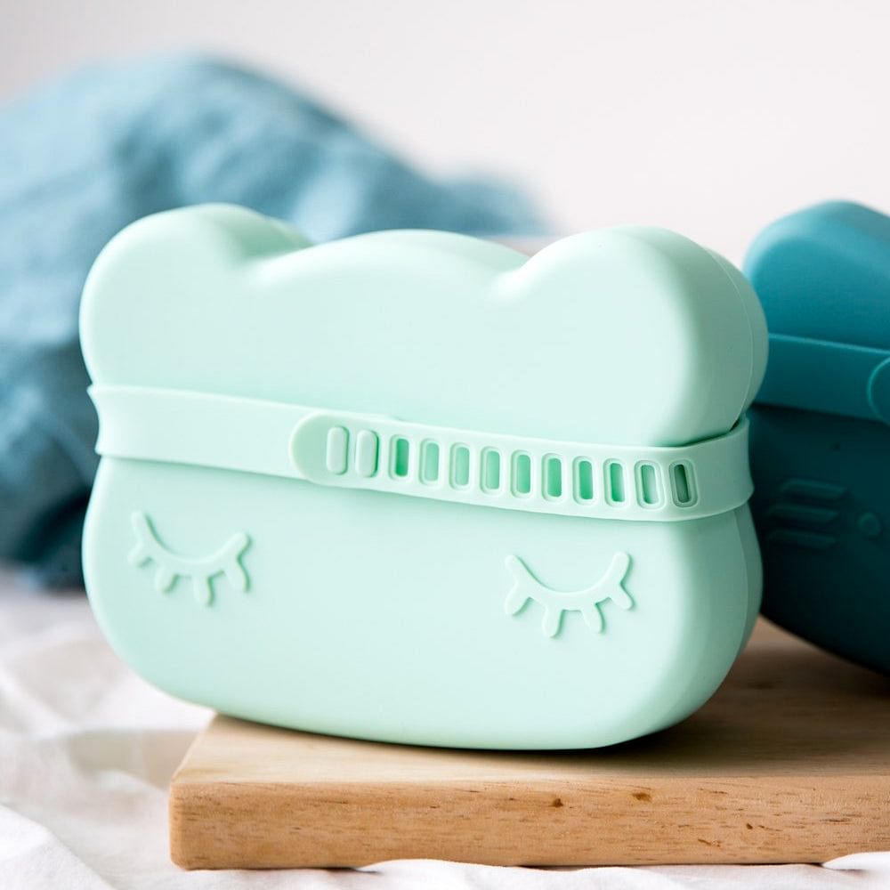 Caja para snack Oso verde menta