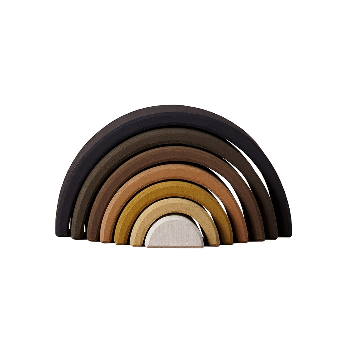 Arcoíris de madera Negro con Blanco